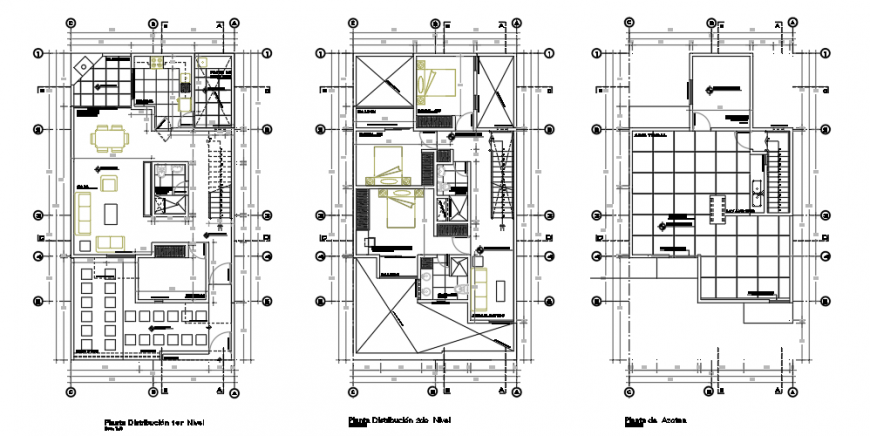 Single family housing project planing design drawing