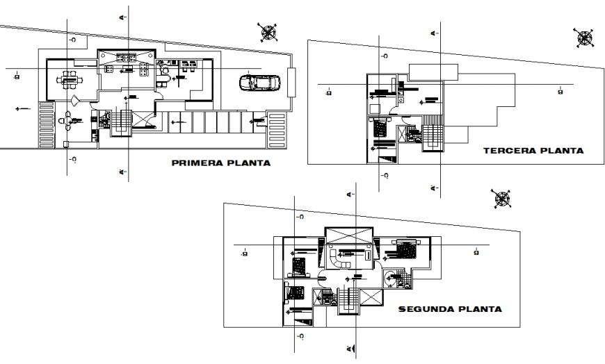 Single family housing working detail drawing in dwg file.