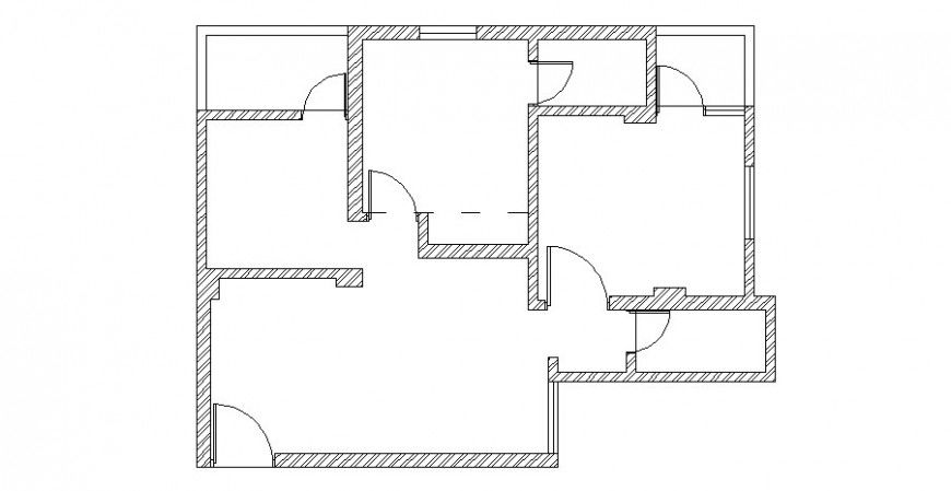 Single floor framing plan structure details for house dwg file