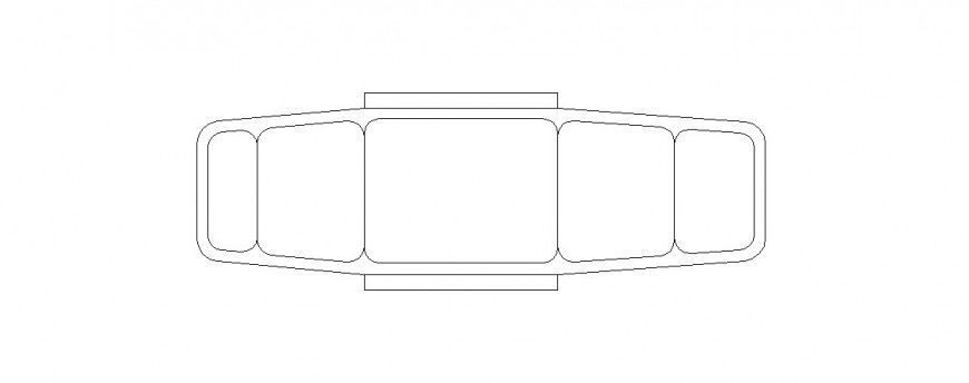Single patient bed elevation block drawing details dwg file