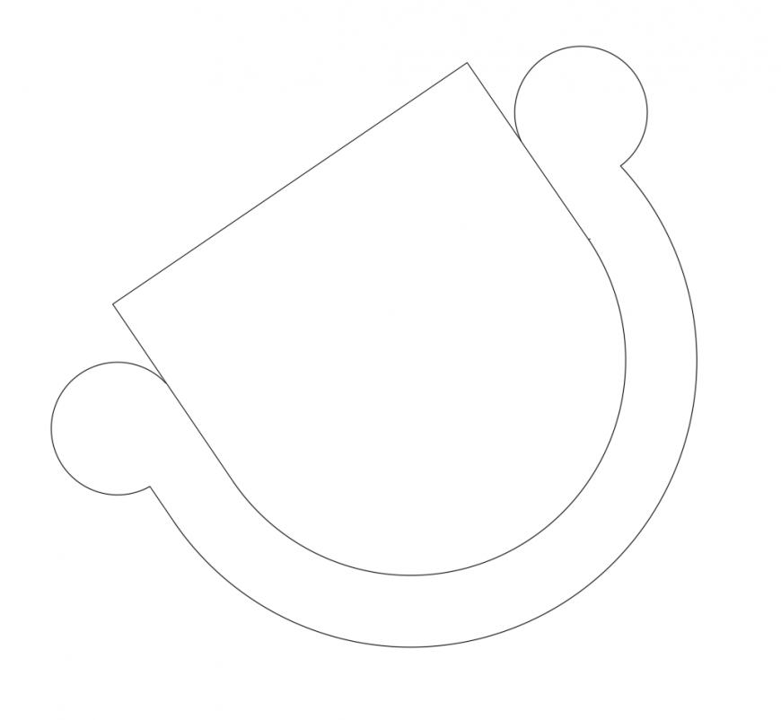 Single small chair top view elevation cad block details dwg file