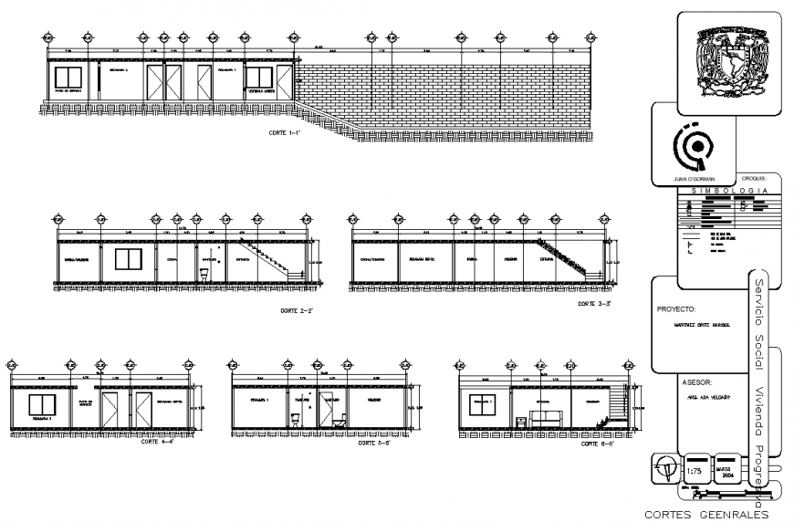 Single storey house section detail in dwg file.