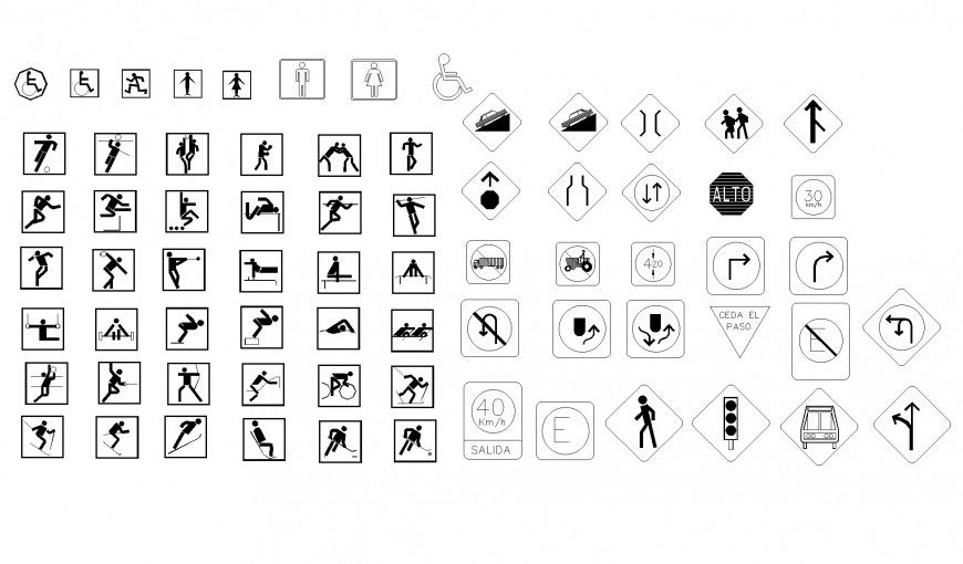 Single symbol 2 d plan layout file