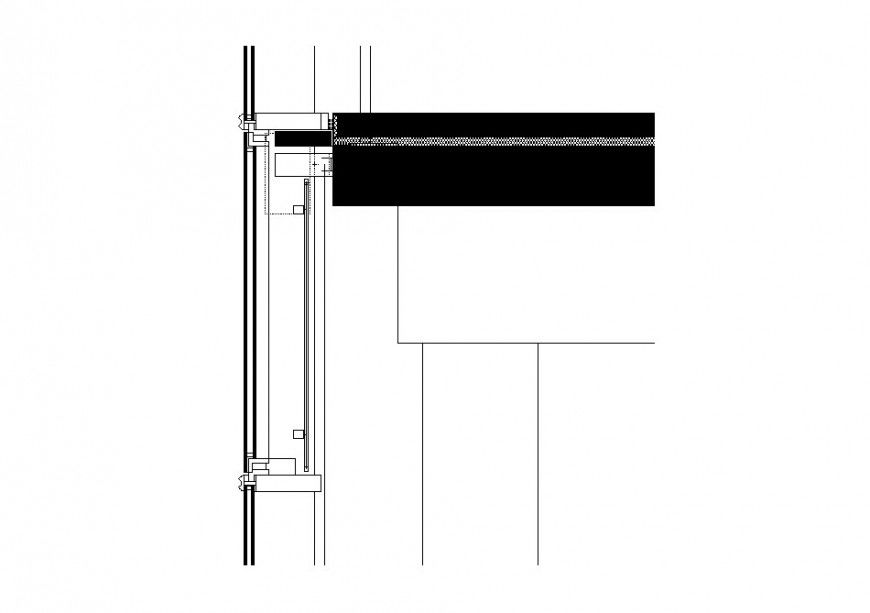 Single window coupling installation drawing details dwg file