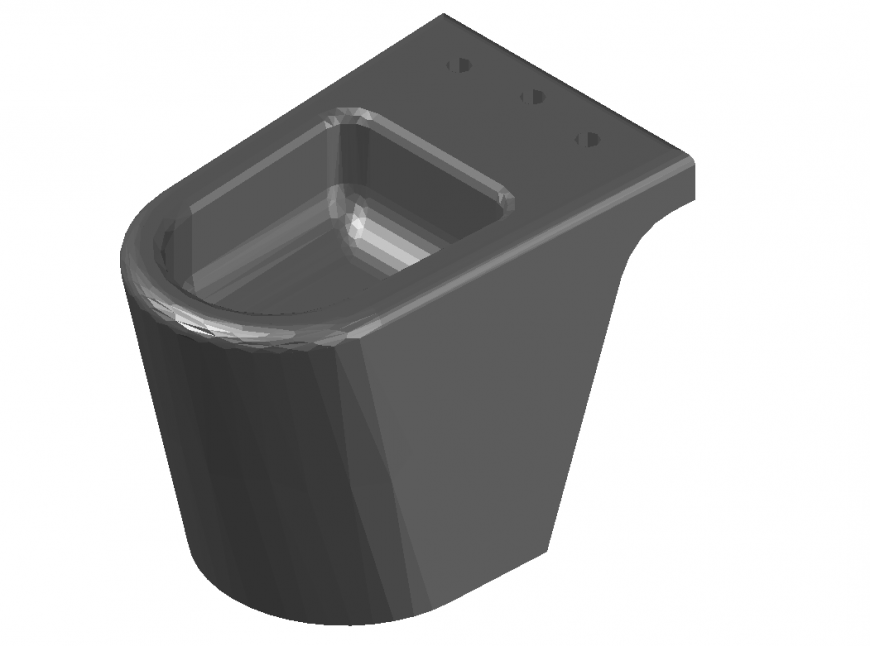 Sink 3d top view elevation cad drawing details dwg file