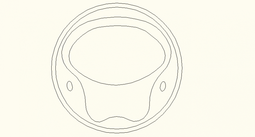 Sink detail elevation an plan autocad file