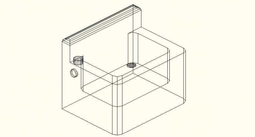 Sink detail elevation and plan autocad file