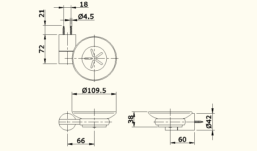 Sink detail elevation and plan layout file
