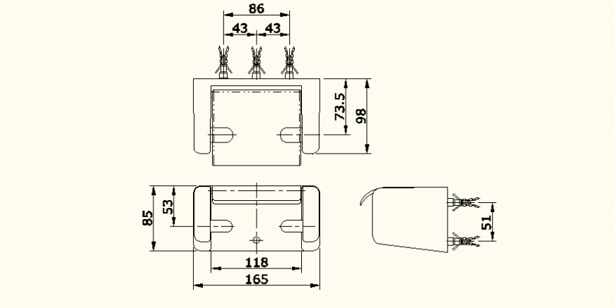 Sink detail plumbing system elevation layout file