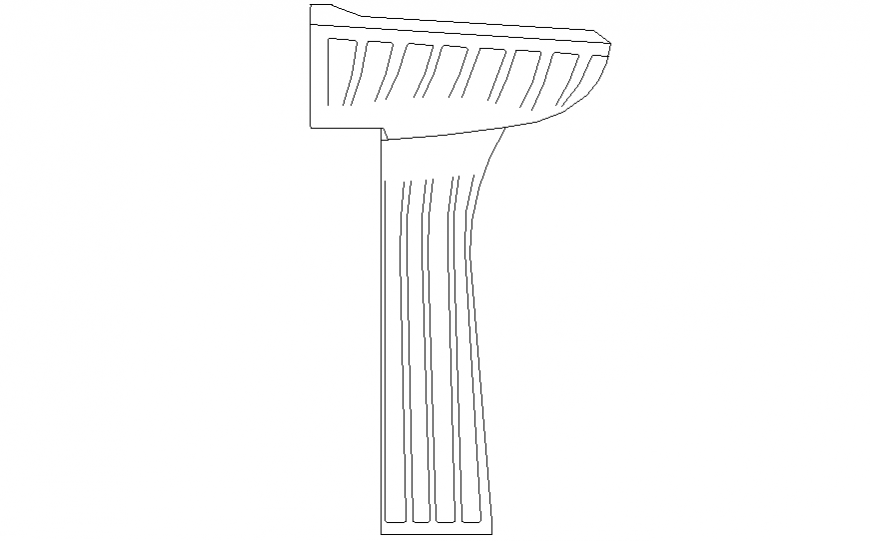 Sink elevation plan layout file