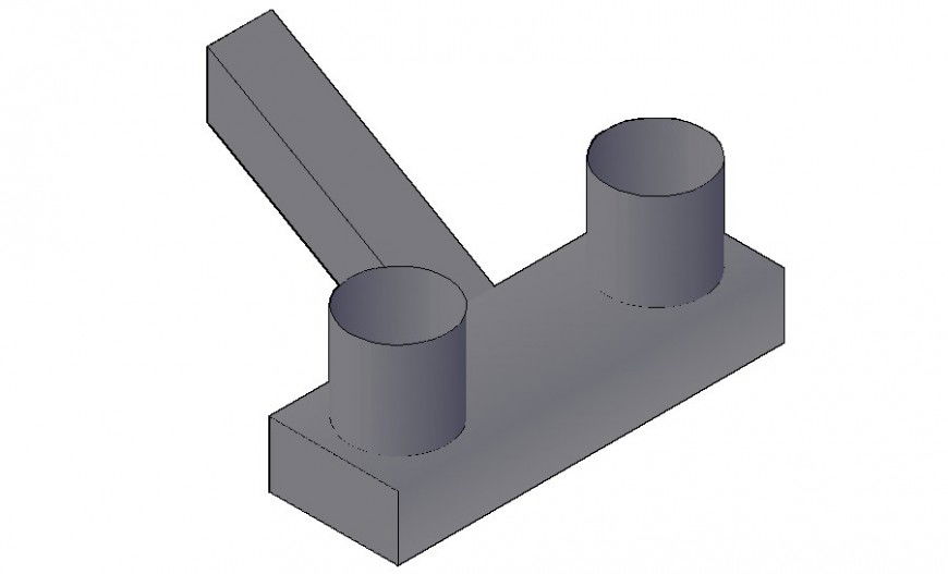 Sink faucets drawing 3d model autocad file