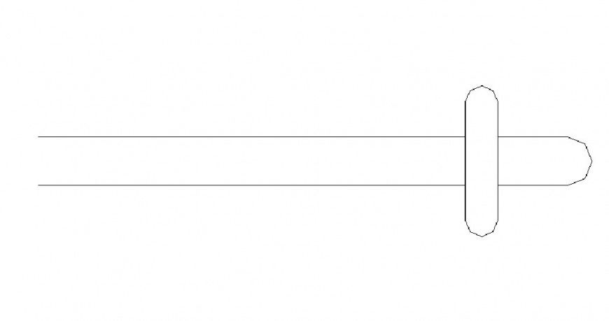 Sink pipe 2d elevation block drawing details dwg file