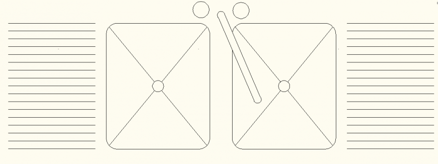 Sink system detail elevation and plan autocad file