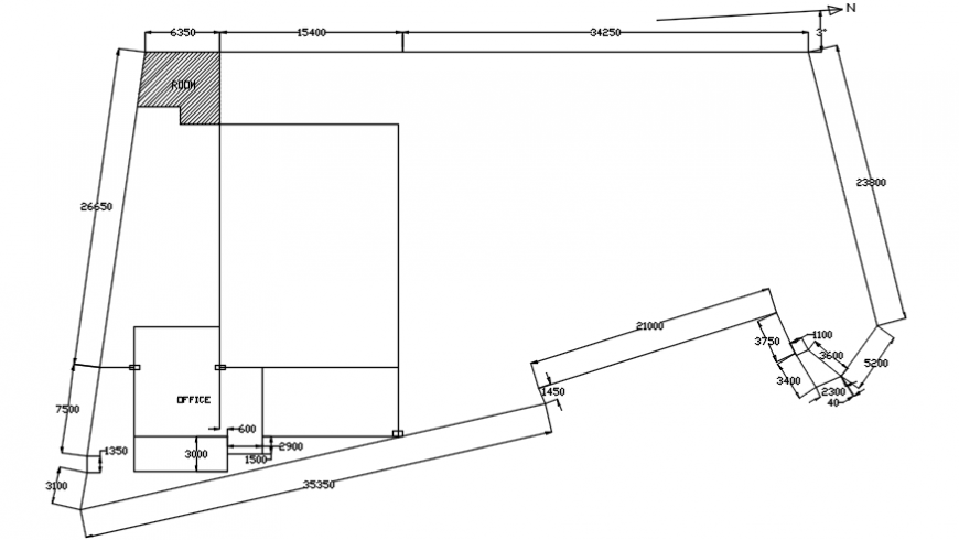 Site area drawings 2d view layout plan autocad software file
