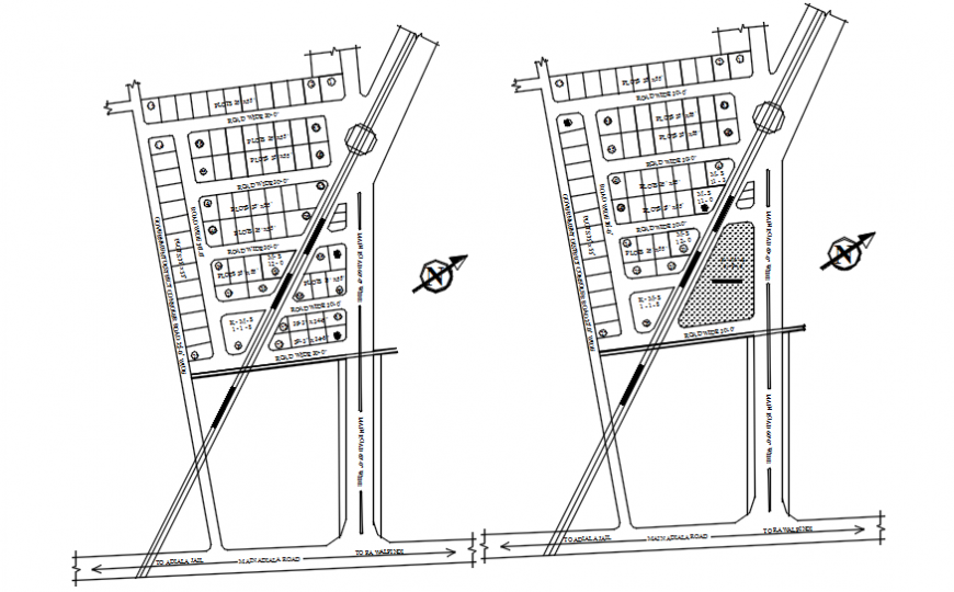 Site area drawings detail 2d view CAD urban blocks autocad file