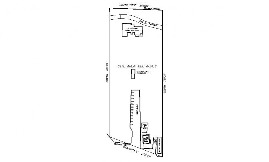 Site area plan drawings 2d view details in autocad software
