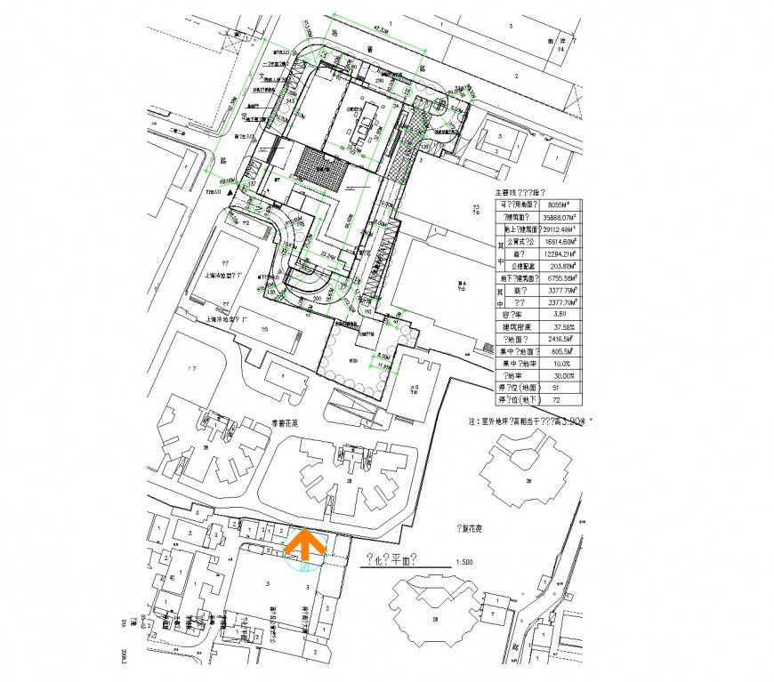 Site location block apartment flat plan dwg file