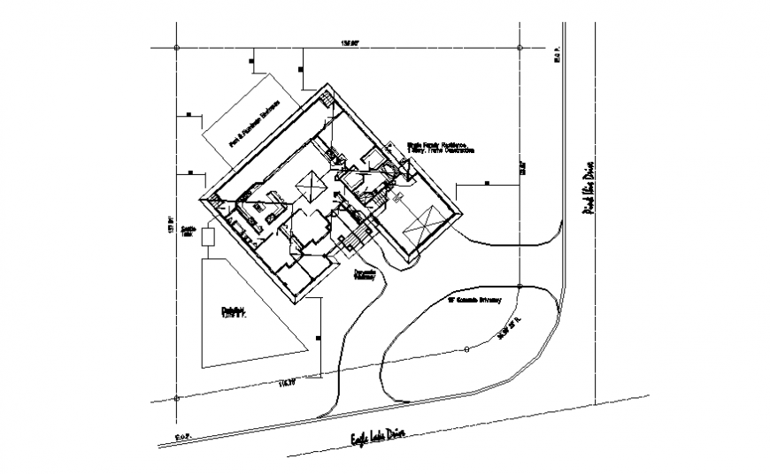 Site location house plan detail layout file