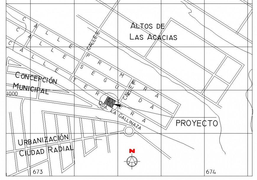 Site location plan layout file