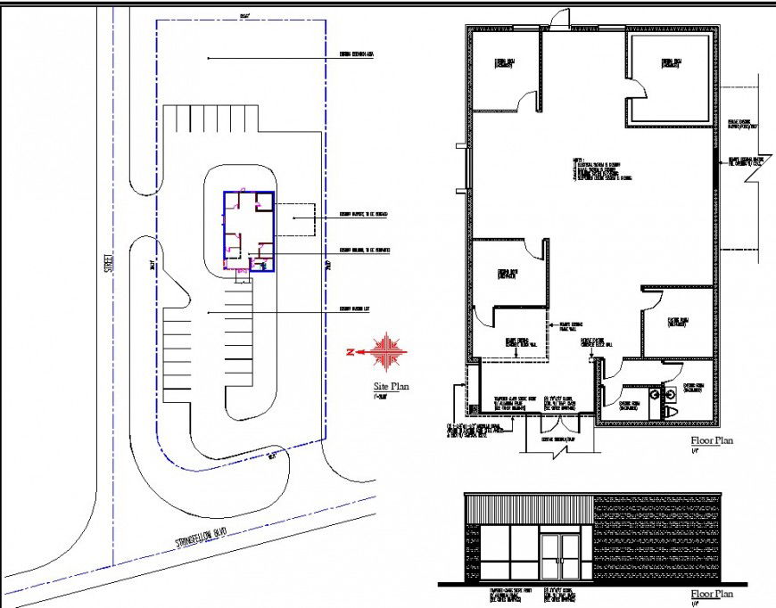 Site plan and house planning layout file
