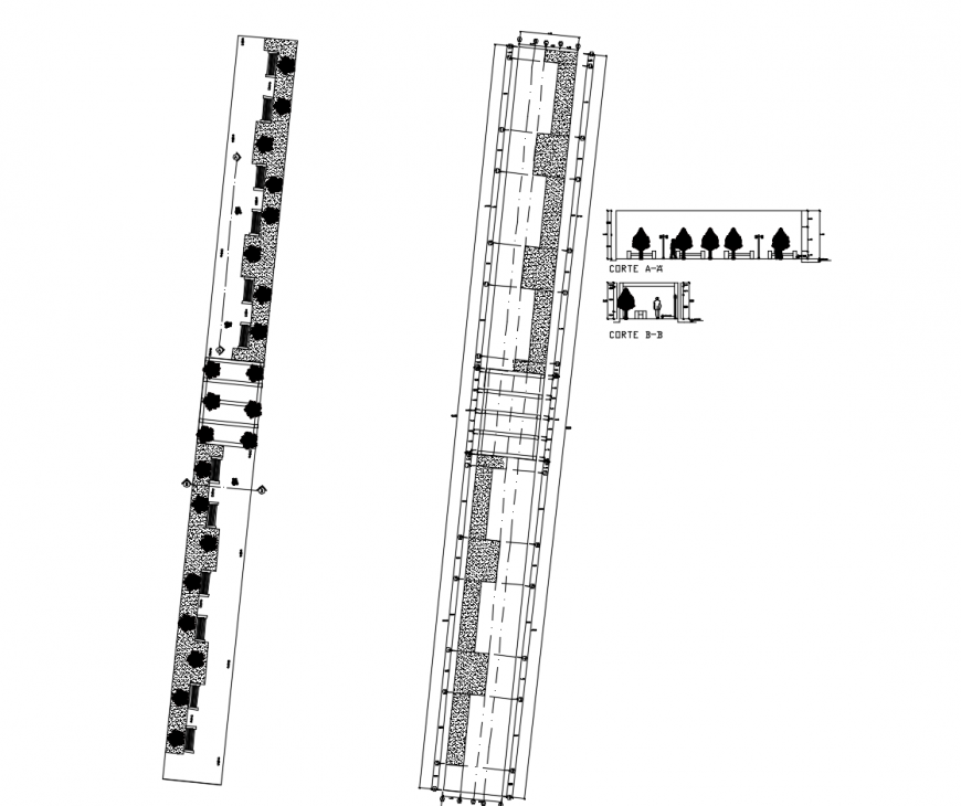 Residential Site and Landscape CAD Drawing DWG File