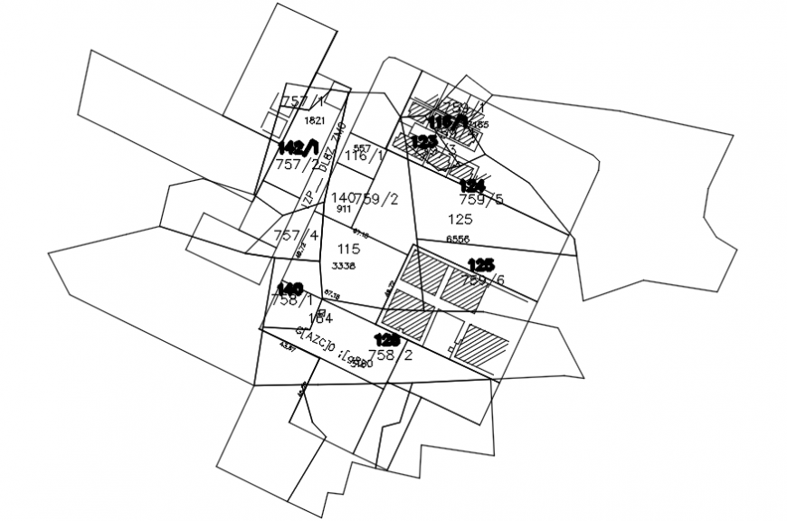 Site plan and map cad drawing details for house dwg file