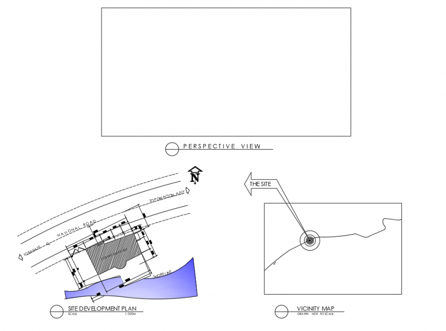 Site plan details of building with site development plant cad drawing details dwg file