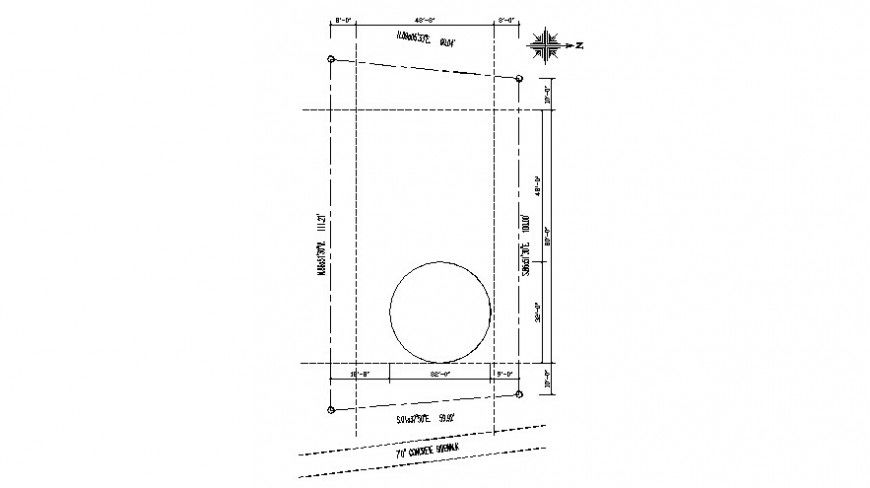 Site plan for government project in AutoCAD file