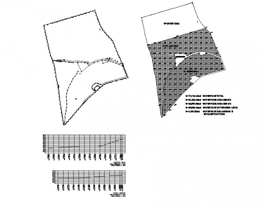 Site plan of an area detail 2d view layout plan in dwg file