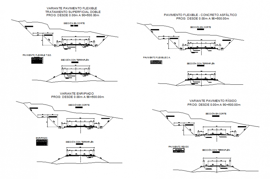 Site work and construction project detailing dwg file