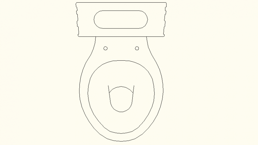 Sitting toilet detail elevation and plan dwg file