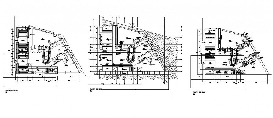 Skate park drawing 2d view plan autocad software file