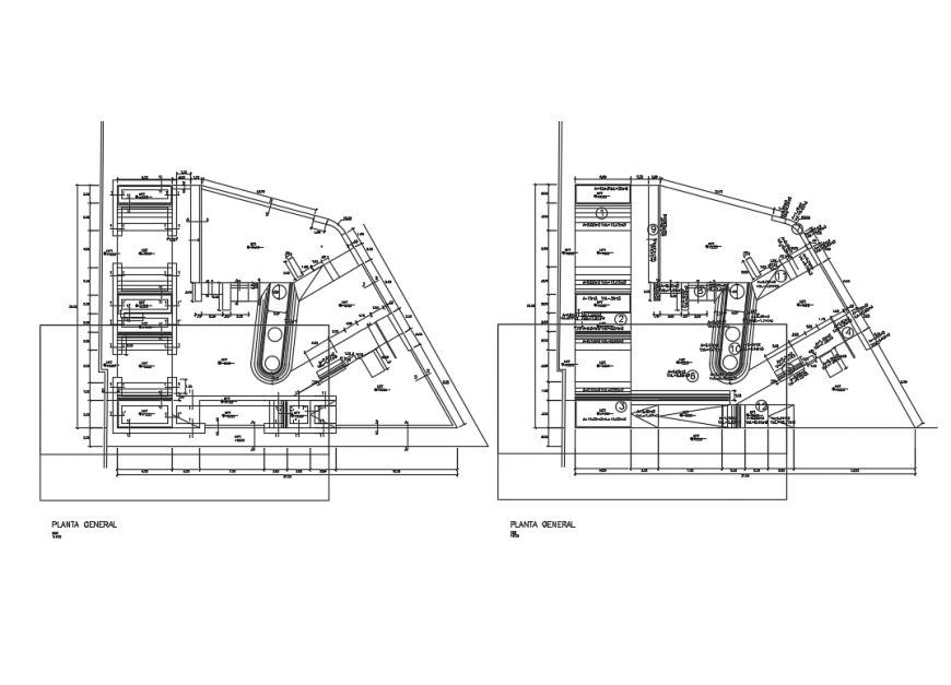 Skate park peru landscaping structure cad drawing details dwg file