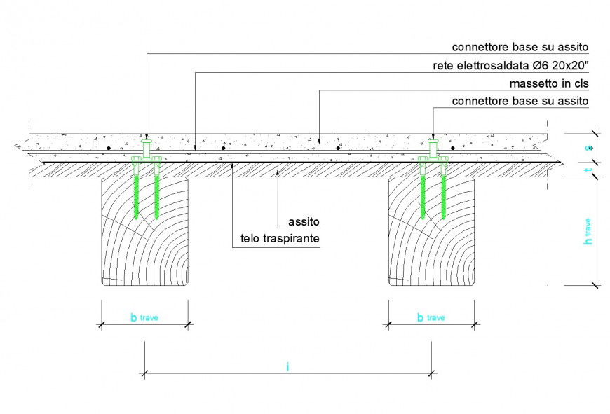 Slab and column section plan layout file