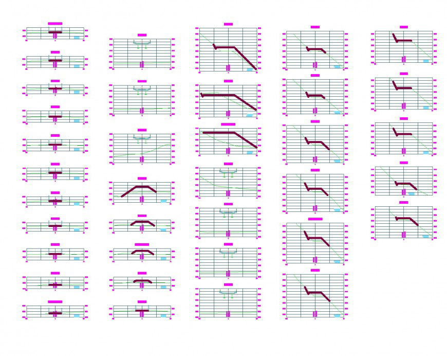 Slab beam bridge plan layout file