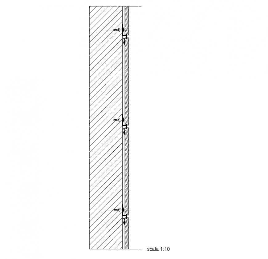 Slab detail elevation 2d view CAD structural layout dwg file