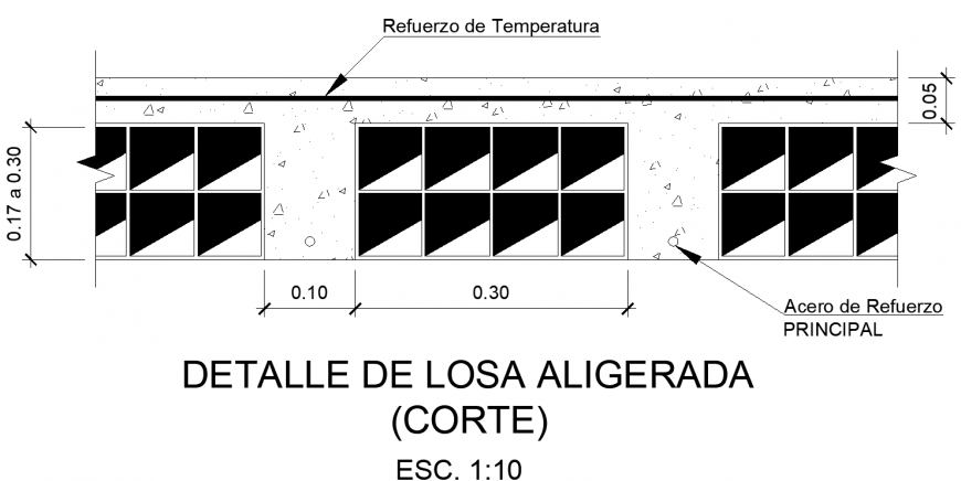 Slab detail typical lightened plan detail dwg file.