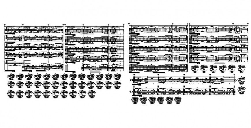 Slab detail with dimensions drawing in AutoCAD file.