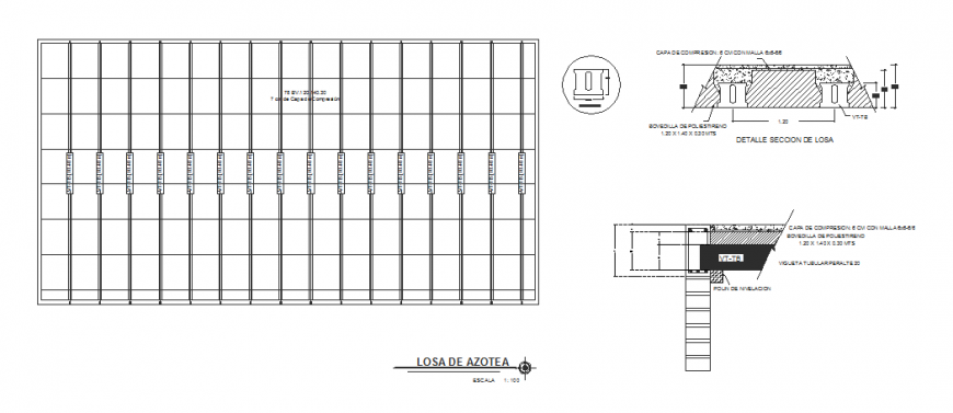 Slab joist plan and etc details in dwg file.