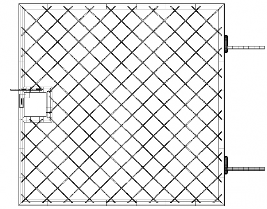 Slab Reinforcement drawing in dwg file.