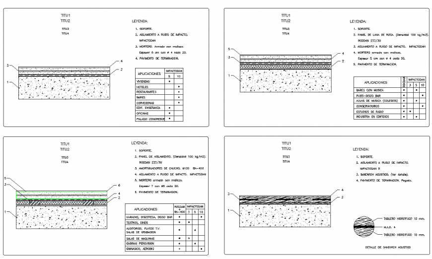 Slab roof section plan detail autocad file