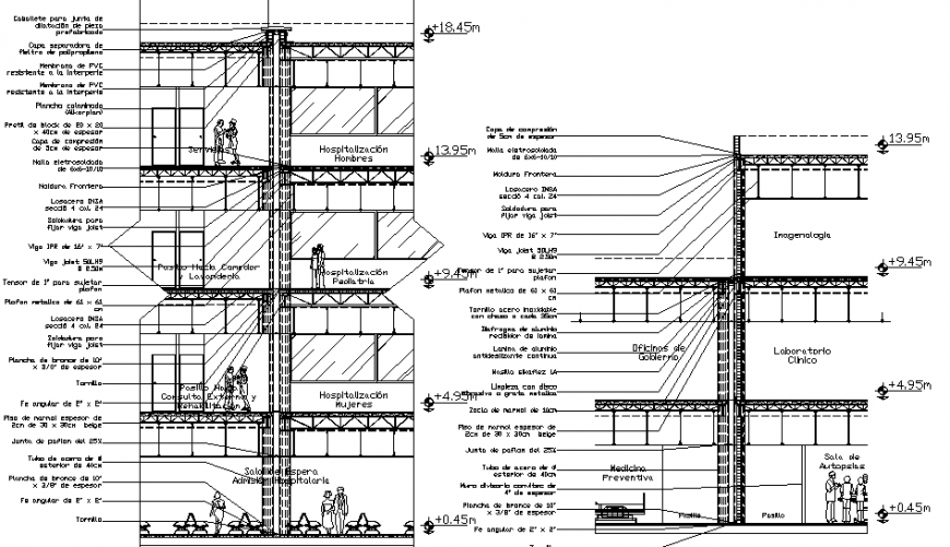 Slab section plan dwg file