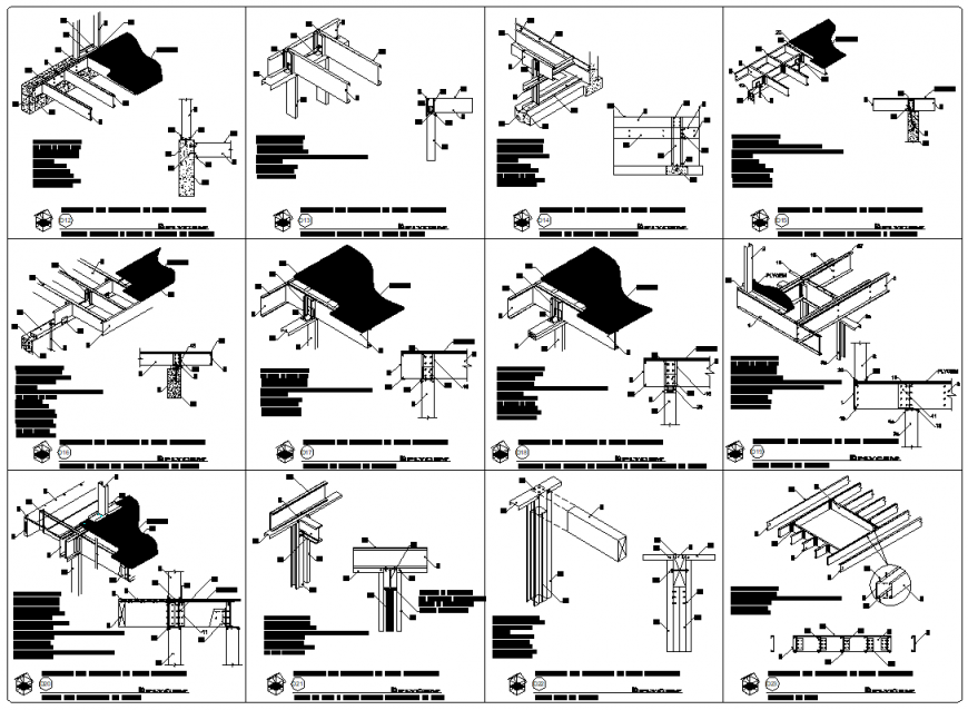 Slab section Prefabricated mezzanine plan layout file