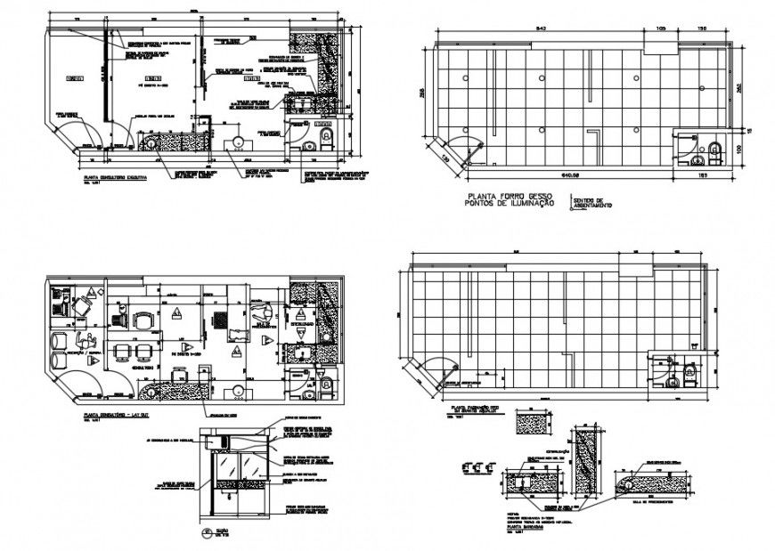 Small clinic floors layout plan cad drawing details dwg file