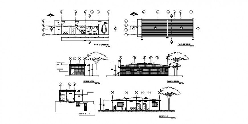 Small government office detail working drawing in dwg AutoCAD file.