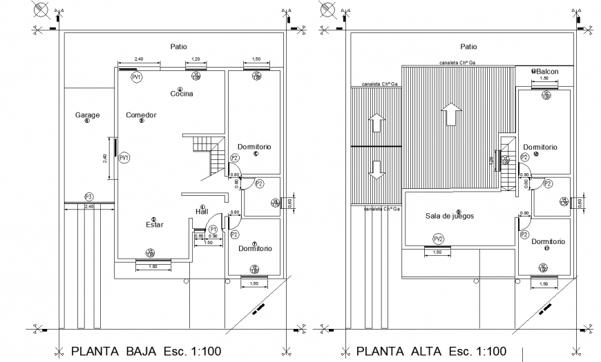Small house structural layout plan in dwg AutoCAD file.