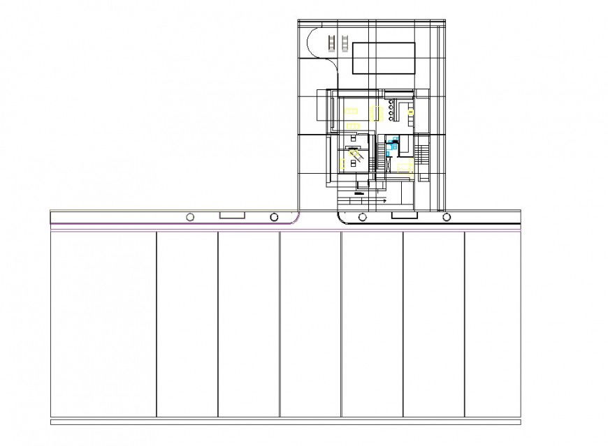 Small office commercial building plan autocad file