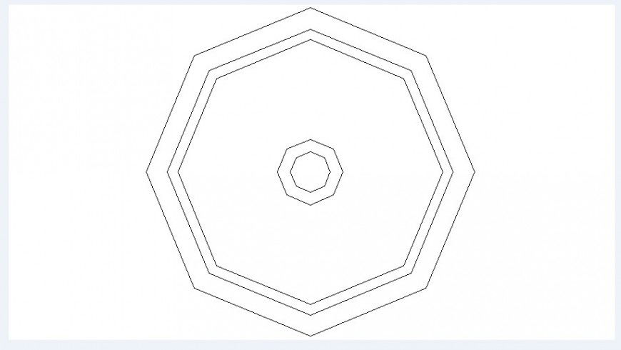 Small Round Sink 2D Elevation CAD Block Download