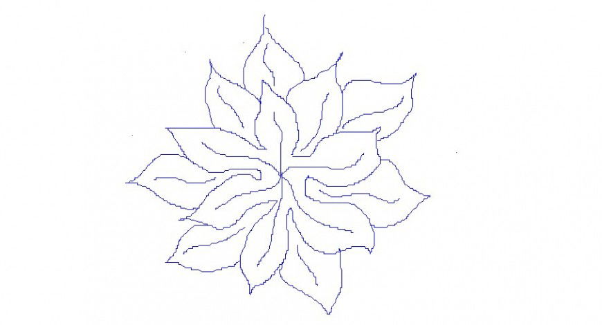 Small tree plant elevation block cad drawing details dwg file