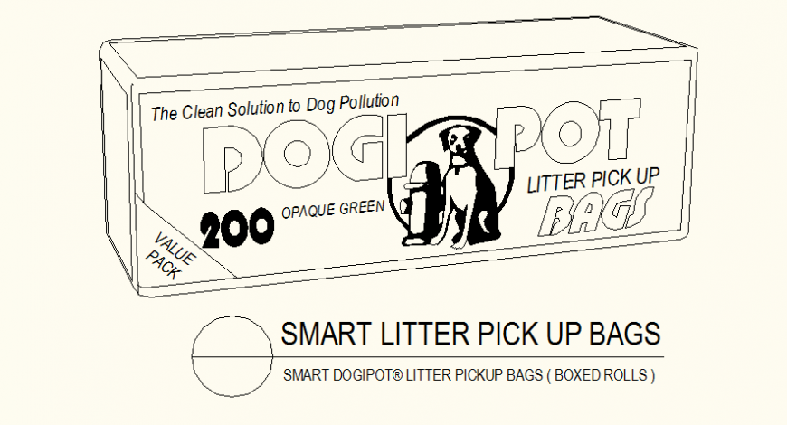 Smart litterpick up bags detail plan layout file